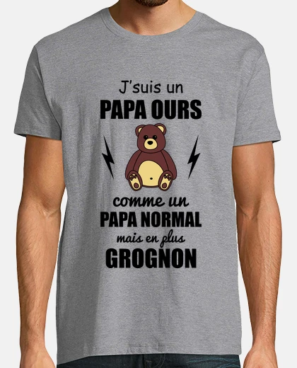 Tee-shirt Papa ours,fête des pères
