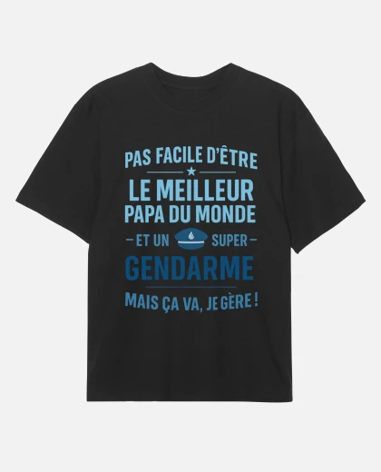 Camiseta papá policía regalo del día del padre laTostadora