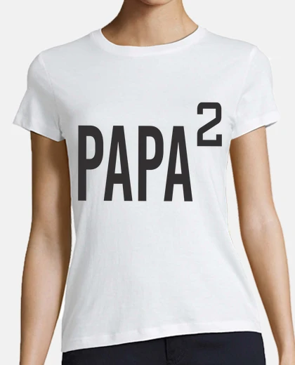 Tee-shirt PAPA puissance 2 deux enfants jumeaux