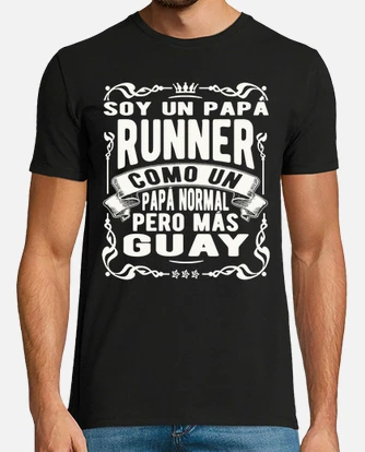 T shirt papa run ner tostadora