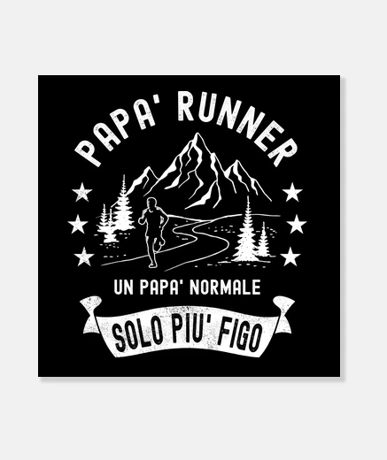 Stampa Papà Runner Trail Running Corsa