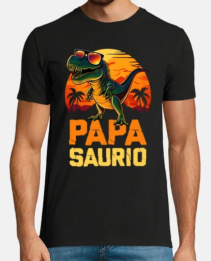 Camiseta Papa Saurio Día Del Padre Regalo Papá Papasaurio