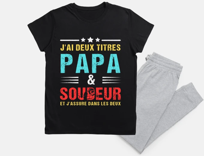 Pyjama Papa soudeur humour soudure cadeau