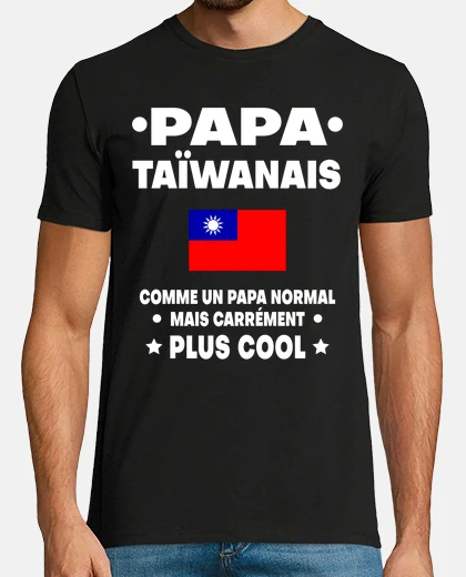 Tee-shirt papa Taiwan Taiwanais pere normal
