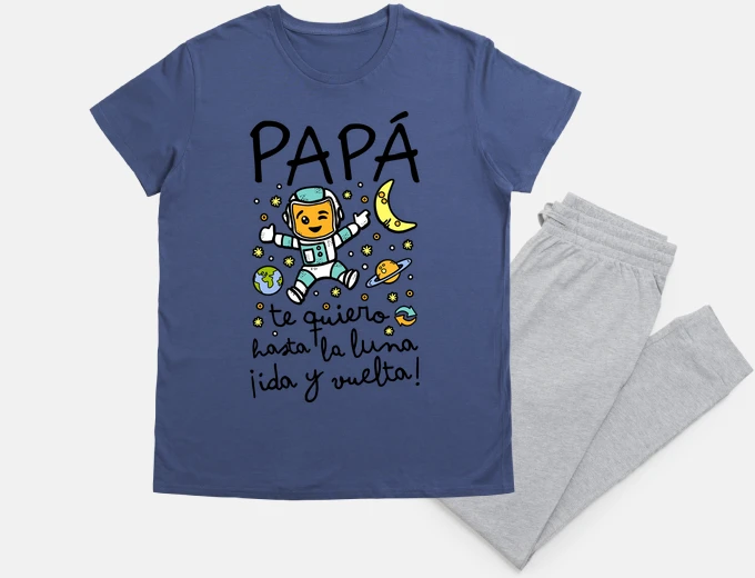 Papá te quiero hasta la luna ida y vuel regalos personalizados dia del padre