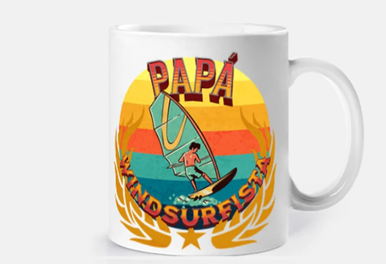 Taza PAPÁ WINDSURFISTA taza molona