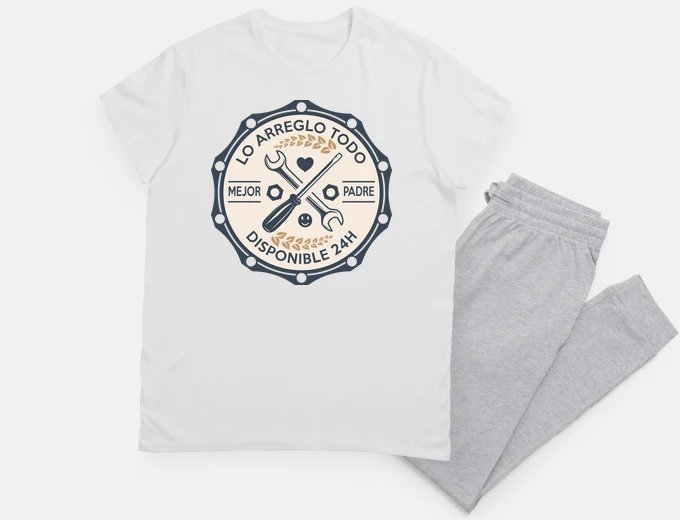 Pijama Papa y marido lo repara todo con amor