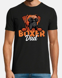 papá boxeador amante de los perros perro boxer padre dueño del perro boxer