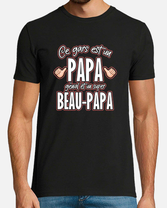 Tee-shirt papa et beau-papa, idée cadeau