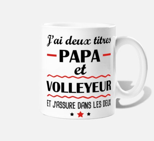 Papa volleyeur cadeau volleyball