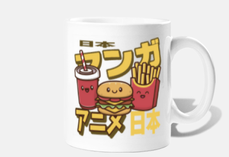 Taza original con forma de hamburguesa.