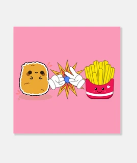 papas fritas y nuggets regalo chifoumi