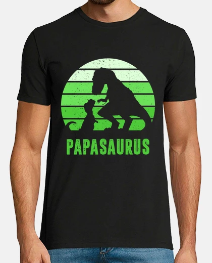 Tee-shirt papasaurus dinosaure papa saure
