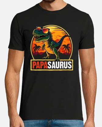 Camiseta papasaurus papa dinosaurio d laTostadora