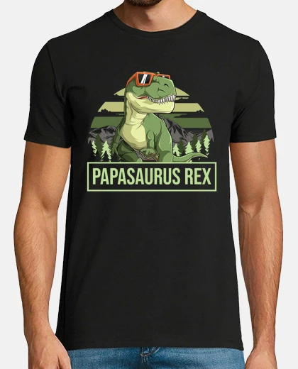 T-shirt papasaurus rex dad gift idea