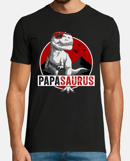 T-shirt papasaurus rex dad gift idea