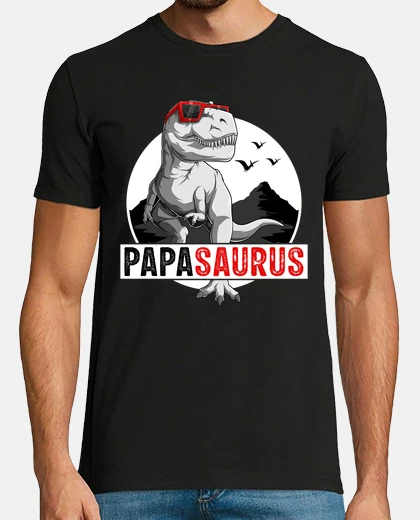 T-shirt papasaurus rex dad gift idea