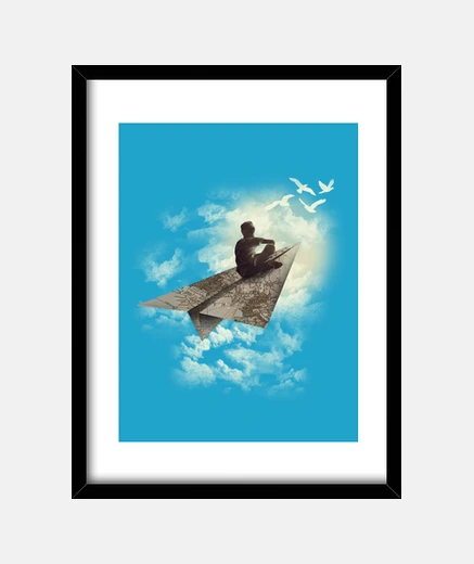 Framed Paper aeroplane