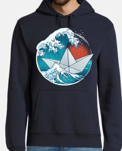 Hoodie paper boat origami