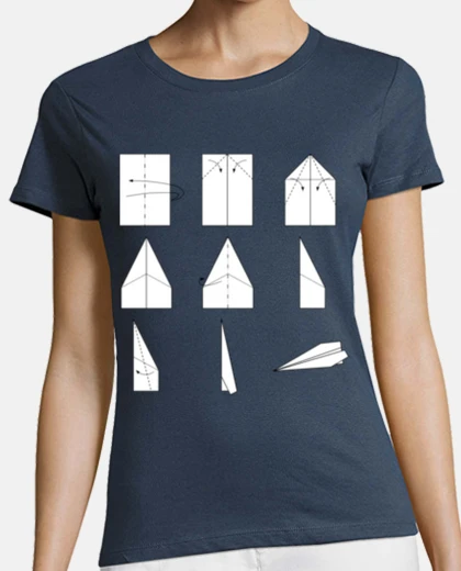 T-shirt paper plane how to fold humor stupidity class
