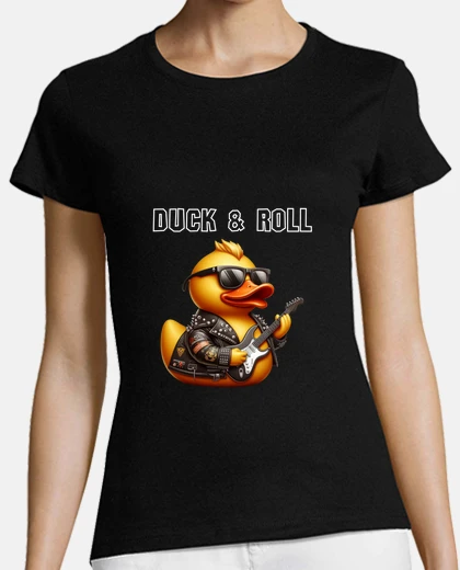 T-shirt papera di duck papera di gomma rock