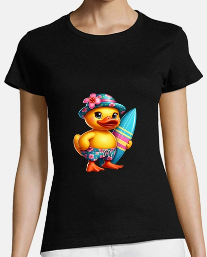 T-shirt papera di duck papera di gomma surf