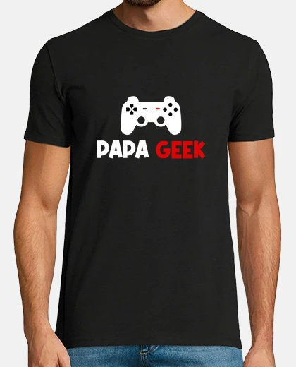 Camiseta papi geek humor