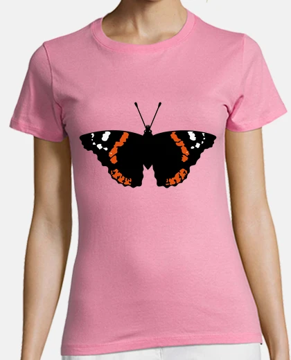 Tee-shirt papillon - amiral rouge - horizontal