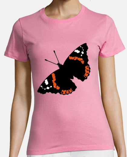 Tee-shirt papillon - amiral roux - tourné