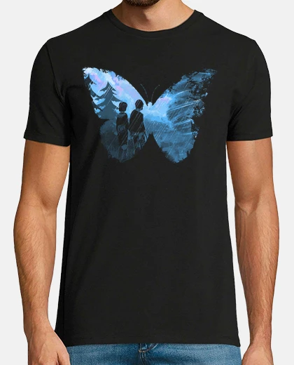 Tee-shirt papillon bleu