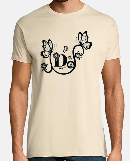 Tee-shirt papillon lettre d