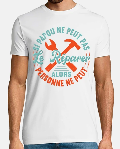 T-shirt Papou tuttofare festa del nonno
