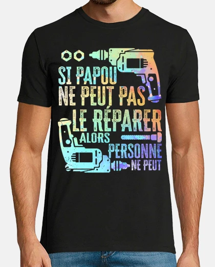 T-shirt Papou tuttofare festa del nonno