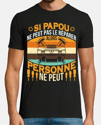 T-shirt Papou tuttofare festa del nonno