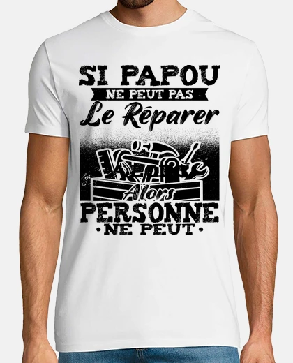 T-shirt Papou tuttofare festa del nonno
