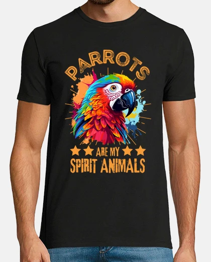 T-shirt pappagallo colorato