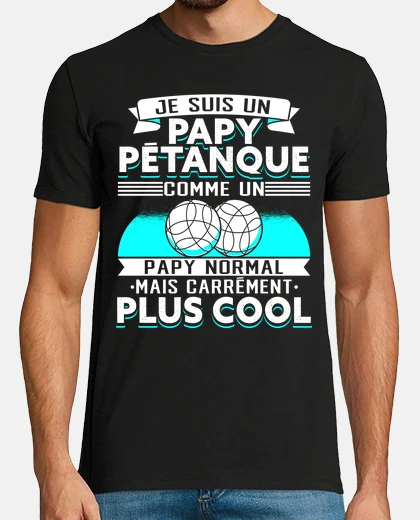 T-shirt papy boccia regalo umorismo boccia