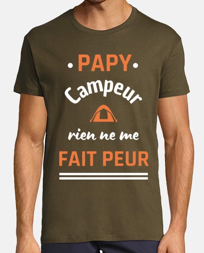 Tee-shirt Papy campeur humour campeur camping