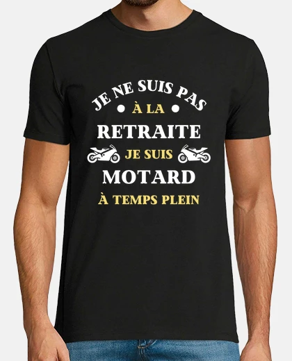 Tee-shirt papy motard retraite moto humour moto
