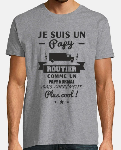 Tee-shirt Papy routier cadeau papi humour