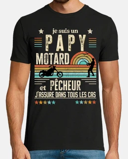 papy motard et pêcheur et j assure