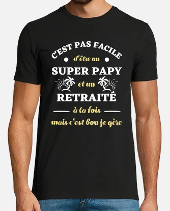 Tee shirt discount retraite homme humour