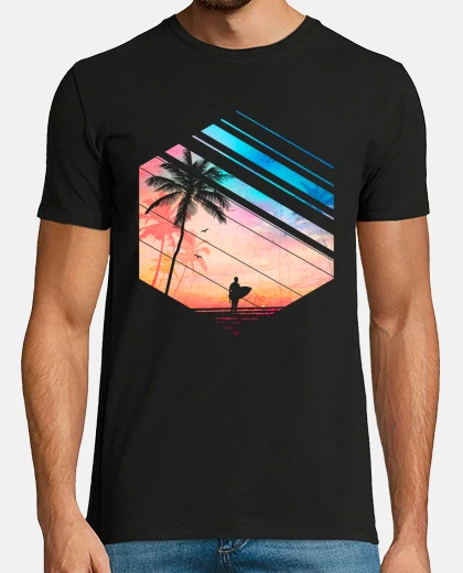 Tee-shirt paradis des surfeurs