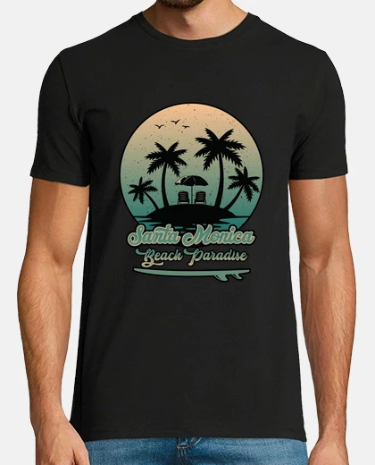 T-shirt paradiso della spiaggia di santa monica