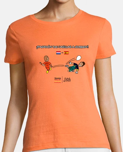 Camiseta Paradón de Casillas a Robben - Final del Mundial 2010