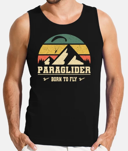 T-shirt Paraglider Born To Fly Parapente Parape