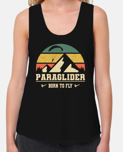 T-shirt Paraglider Born To Fly Parapente Parape