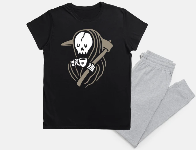 Pijama parca amor café