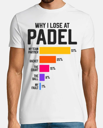 Tee-shirt parce que je perds au padel