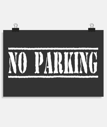 Poster parcheggio vietato